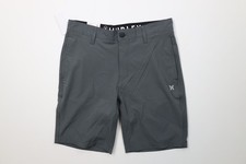 New Hurley Mens Size 30 Above Knee All Day Hybrid Shorts Stretch Gray Reflective