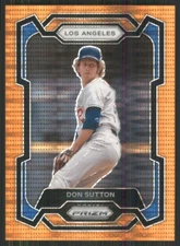 2024 Panini Prizm Prizms Orange Pulsar #56 Don Sutton /399 Dodgers 2552