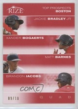 2012 Leaf Rize Draft Red 9/10 Jackie Bradley Jr Xander Bogaerts Matt Barnes q3g
