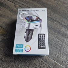 Car Charger Hands Free Calling FM Transmitter LED Display Quick Charger BC62