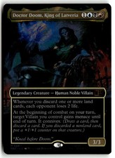 Doctor Doom, King of Latveria Borderless Surge Foil Marvel Super Heroes MTG