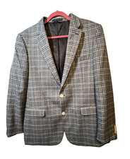 Tommy Hilfiger Mens Modern fit Sport Coat Blazer Size 44L Blue