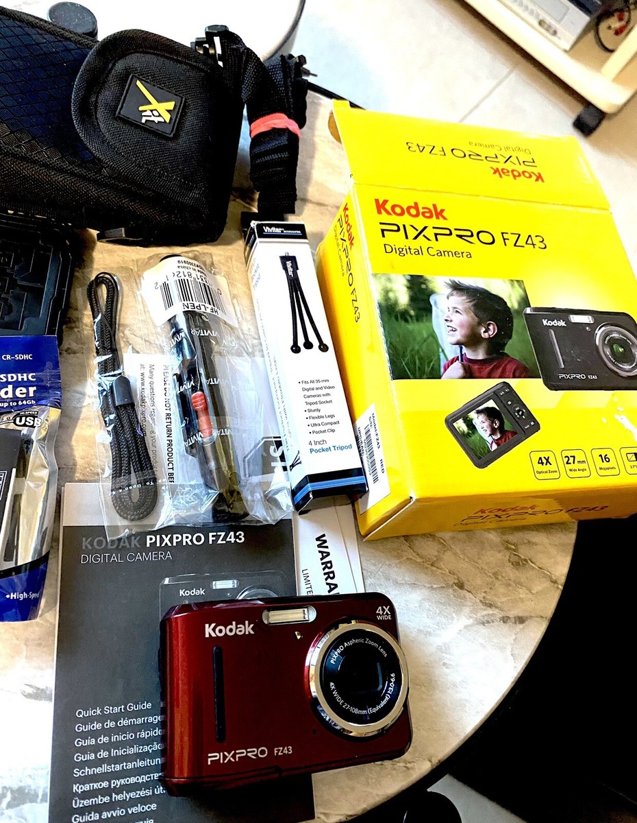 Kodak PIXPRO FZ43 Digital Camera For Parts Only, Not Working