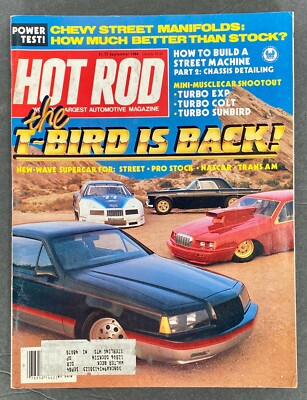 HOT ROD Magazine Sept 1984 Ford T-Bird/Camaro/Chevy Manifolds/EXP/Colt/Sunbird
