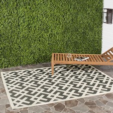 Safavieh Indoor / Outdoor Black / Beige Area Rugs - CY6915-216