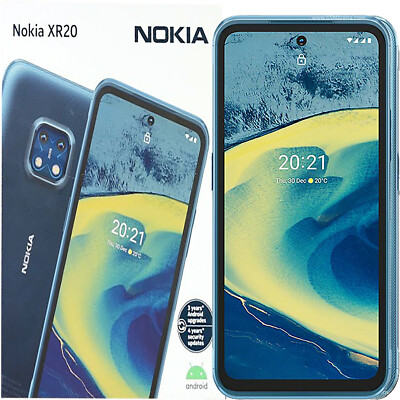 New Nokia XR20 Dual-SIM 128GB+6GB Ultra Blue Android Factory Unlocked 5G GSM