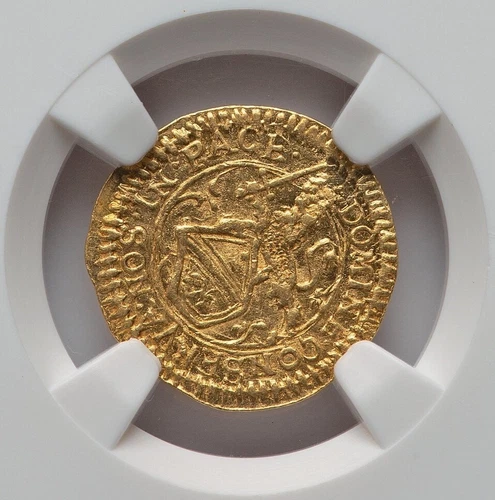 Switzerland - 1753 Zurich 1/2 Ducat - NGC MS64 - 2nd FINEST OF 6 KNOWN TO NGC!