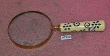 Vintage Magnifier With Floral Handle.