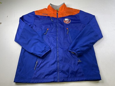 New York Islanders NHL Reebok Kinetic Fit Jacket Windbreaker Full Zip XL Center