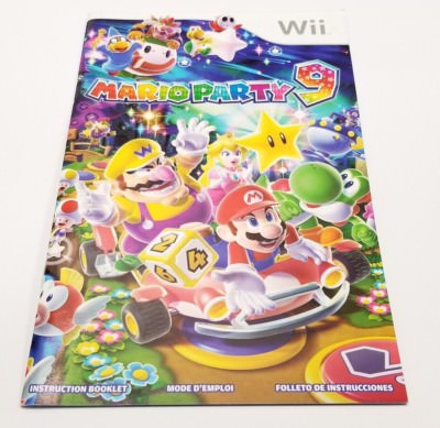Mario Party 9 for Wii Instruction Manual Booklet ONLY!!
