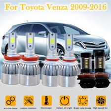 For Toyota Venza 09-16 6x Cob Led Fogdriving Lights Highlow Beam Headlight