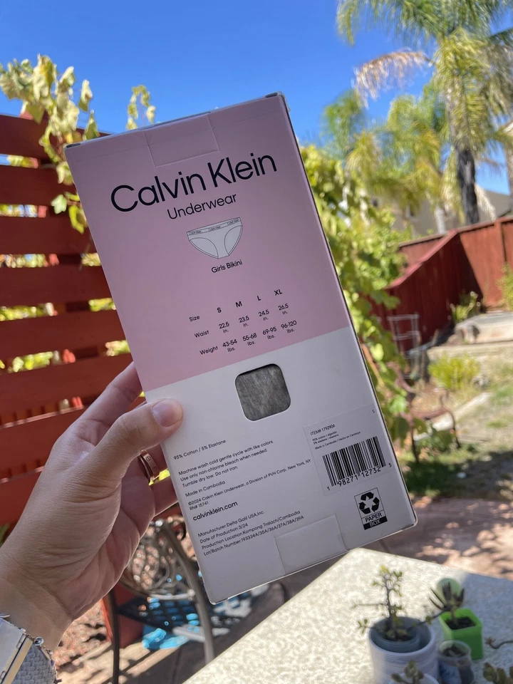 Calvin Klein Girls’ Bikini Underwear Cotton Stretch Tag-Free, 7-pack SizeXL - Image 4 of 4