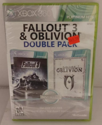 Fallout 3 & Oblivion Double Pack (Microsoft Xbox 360, 2012)