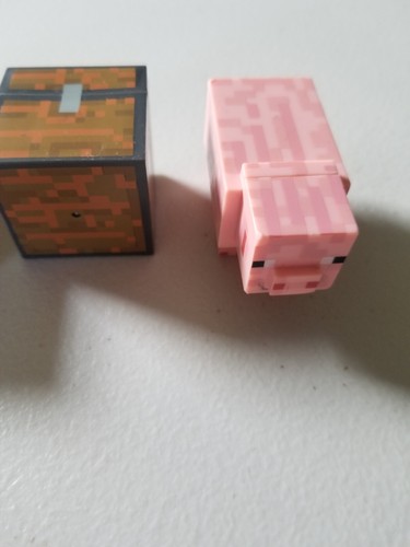 MINECRAFT OVERWORLD BETTSCHWEIN UND BOXEN LOSES ZUBEHÖR - Bild 3 von 4