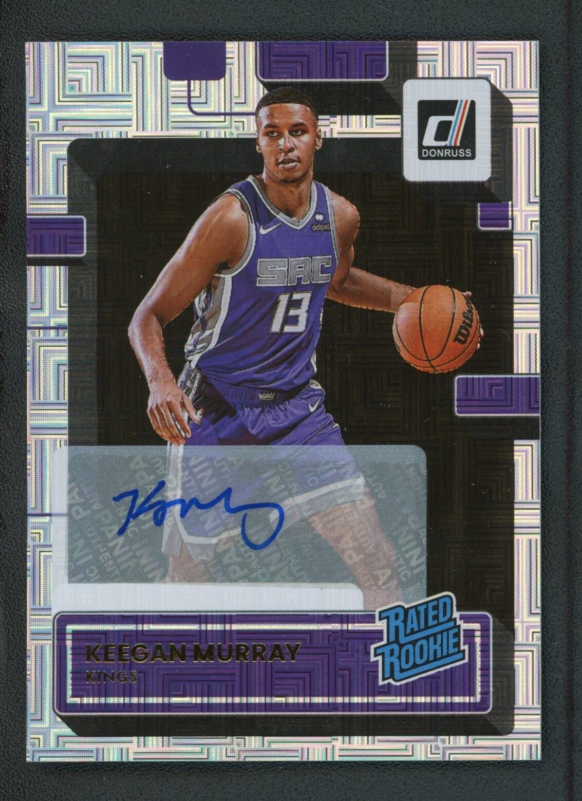 2022-23 KEEGAN MURRAY AUTO PANINI DONRUSS MAZE RATED ROOKIE RC #204 AUTOGRAPHS