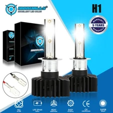 H1 LED Headlight High or Low Beam Bulbs Conversion Kit Super Bright 6000K 2400W