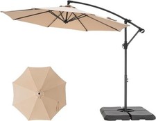Cantilever Patio Umbrellas Hanging Outdoor Market Umbrellas Cross Base 10ft