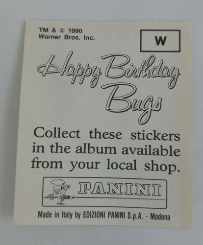1990 Panini Happy Birthday Bugs (Pick Your Sticker) - Picture 341 of 343