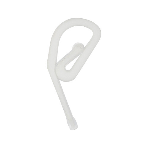 Timco Plastic Curtain Hooks Pencil Pleat Curtains Hanging Fixings White - 35 Pcs