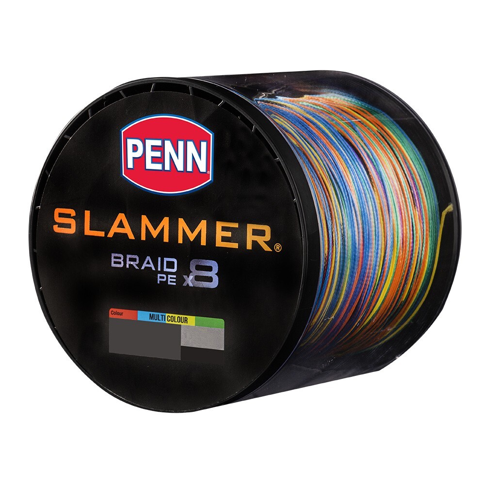 スラマー　Md Penn Slammer Braid X8 20LB 3000 M 0.21mm Multicolour PE2.5
