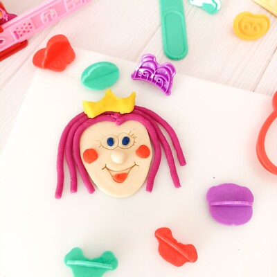 Clay Kids Toddler Plasticine Faces Characters Kids Play Kit for Arts and Crafts