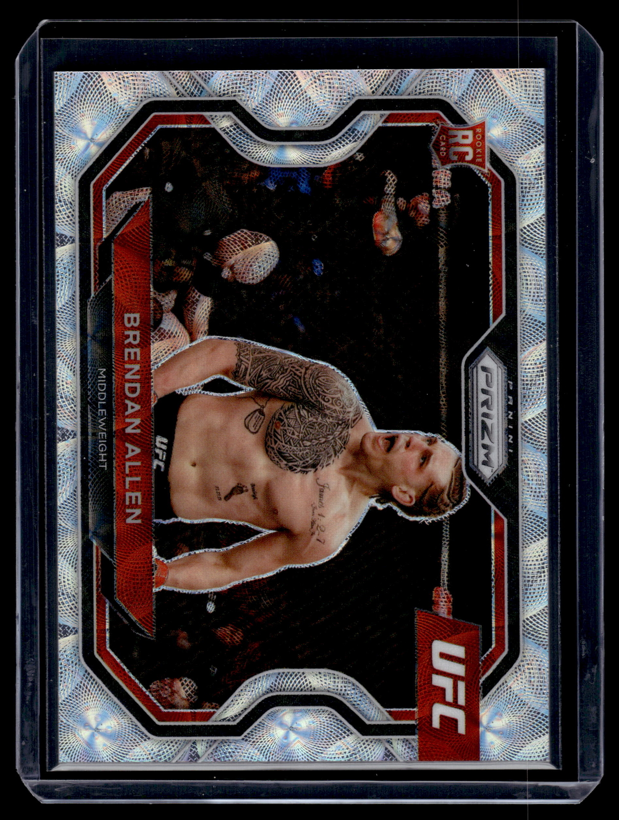 Brendan Allen 2021 Panini Prizm UFC Premium Box Set Scope Rookie Card 97/99 #134