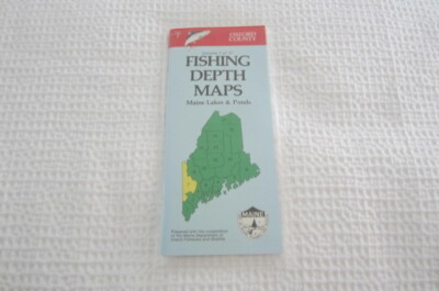 Delorme Fishing Depth Maps Volume 7 of 17 Maine Lakes and Ponds OXFORD COUNTY