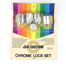 Cal Custom #5155 Chrome Lock Set 7/16" -20 R.H. threads NEW
