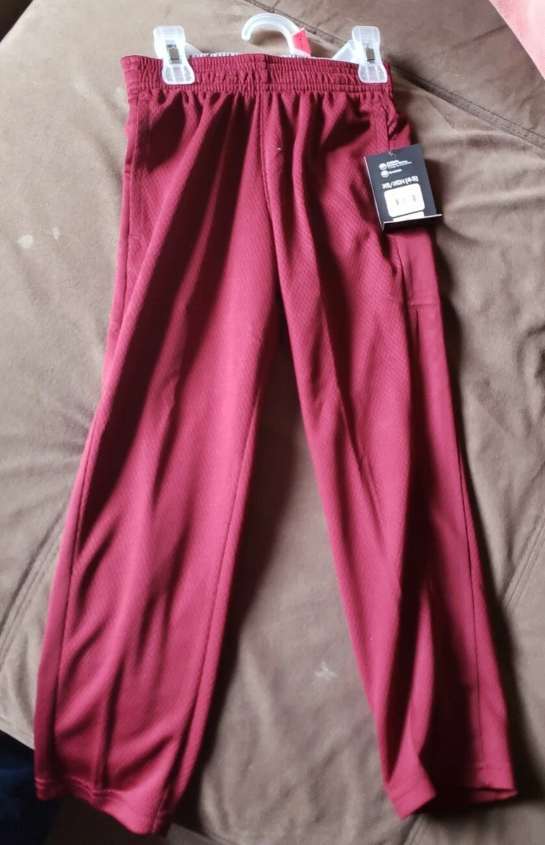 Athletic Works Boys Easy Mesh Pants Red sizes XS,M,LH,XLH #SWM2