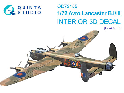 Quinta Studio 1/72 Avro Lancaster B.I/III 3D-Printed & colour Interior...