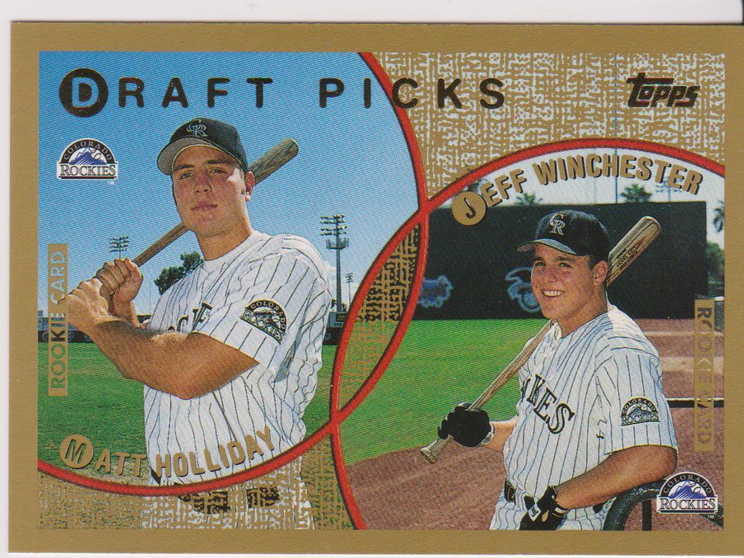 1999 Topps #442 Matt Holliday rookie card, St. Louis Cardinals