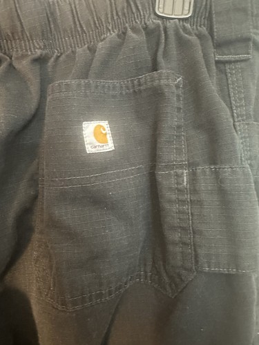 Carhartt Women's Black Cargo Chino Pants Large Cotton Blend Drawstring C54108 - Picture 7 of 9