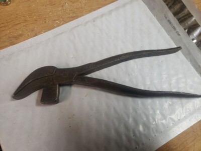 Vintage Cobbler's Lasting Pliers and Hammer