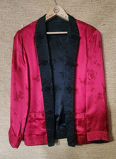 Chinese Cheongsam top Red Small Embossed Brocade
