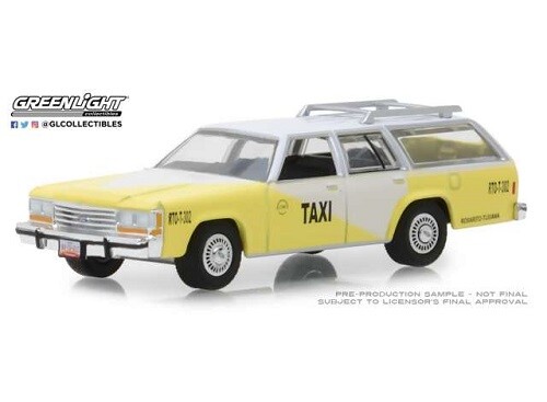 Ford Ltd Crown Victoria Taxi Rosarito-Tijuana Limitiert Von Greenlight 1:64 Neu-image