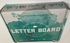 Felt Letter Board 10x10 +685 PRE-Cut Letters +Stand +UPGRADED WOODEN