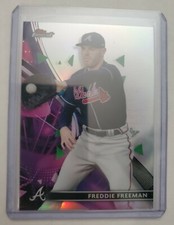 Freddie Freeman 2021 Topps Finest Refractor Atlanta Braves #8