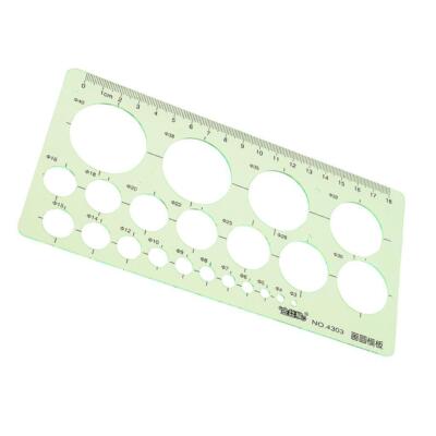 Kreis Schablone Schablone 2mm-40mm College Schule Mathe Zeichnen Messwerkzeug