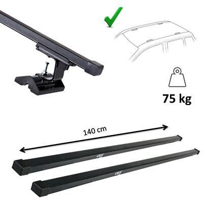 Grundträger an Fixpunkten Dach-Lastenträger für Volvo S60 P24 00-09