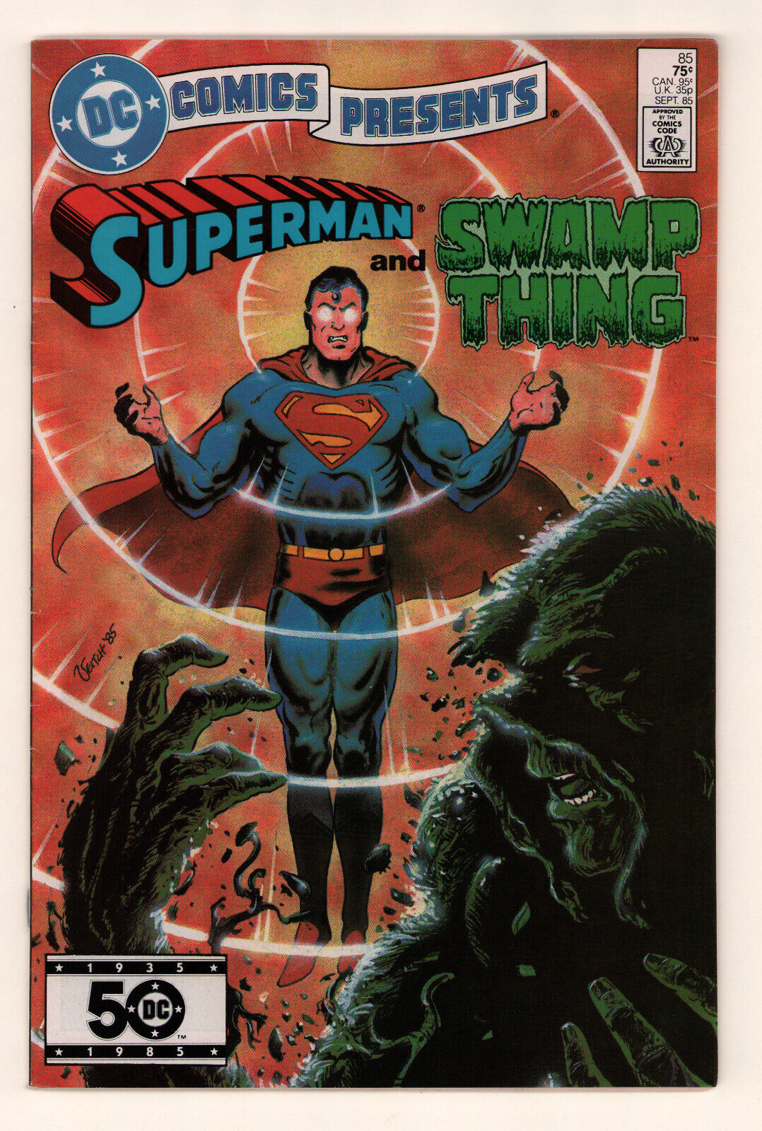 DC Comics Presents #85, ALAN MOORE, SWAMP THING, SUPERMAN, DC 1985 FINE+