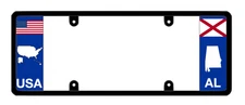 DFS Alabama AL Patented License Plate Frame Holder