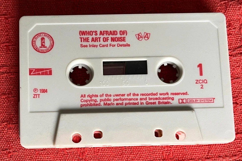 THE ART OF NOISE - CASSETTE TAPE - WHO'S AFRAID OF THE ART OF NOISE - Image 2 of 4