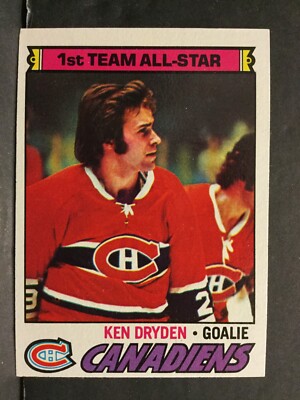 1977-78 Topps Hockey #100 Ken Dryden Canadiens Sku87E