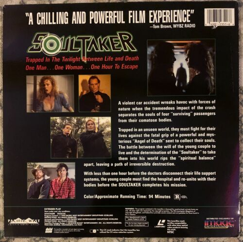 VERY RARE "SoulTaker" LaserDisc (1993)CULT CLASSIC HORROR w/Estevez &Schilling - Picture 2 of 2