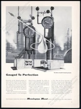 1955 UNIVAC Scientific computer oil refinery art vintage print ad