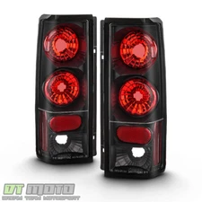 BLK 1985-2005 Chevy Astro Van GMC Safari Rear Tail Lights Brake Lamps Left+Right