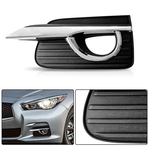 For 2014-2017 Infiniti Q50 Fog Light Lamp Covers Frame Bezel Left Driver Side - Bild 4 von 13