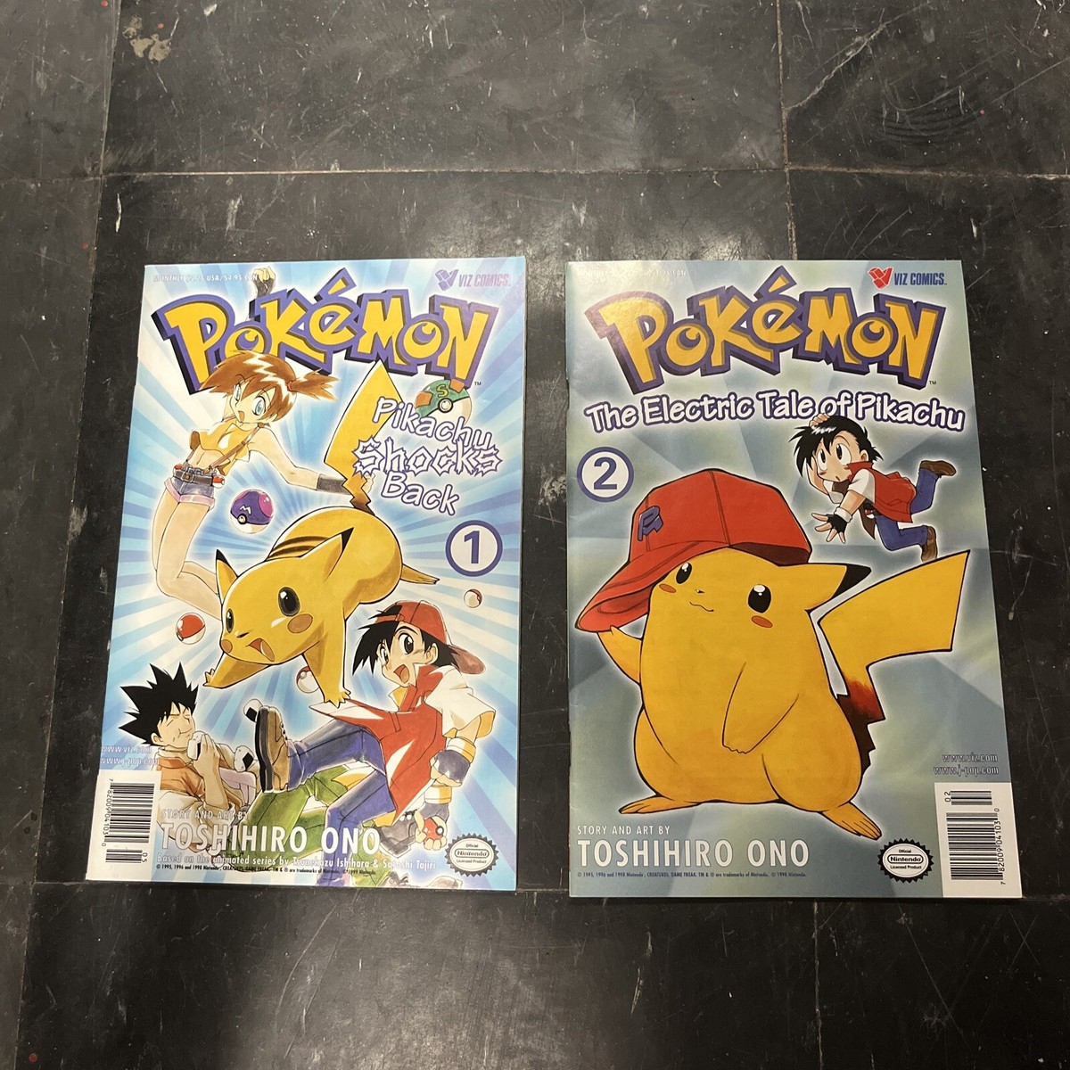 POKEMON PIKACHU SHOCKS BACK Viz #1 & #2 Graphic Novel by Toshihiro