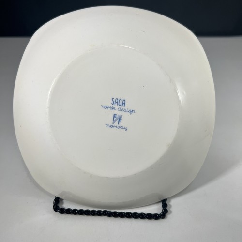 Figgjo Flint Saga 2 Dessert Plates, Turi Gramstad MCM Scandinavian Folk Art - Picture 12 of 12