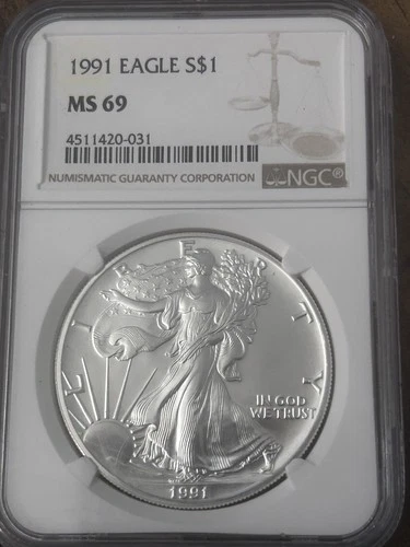 1991 American Silver Eagle — photo from another recent sale